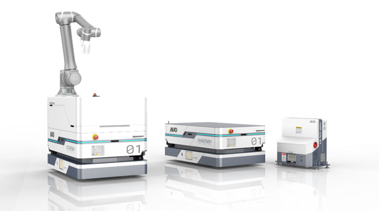 william威廉數位開發的自主式移動機器人（AMR250M），搭配全向輪並結合AI演算法、2D LiDAR、3D攝影機等技術，協助客戶實現產線全自動化